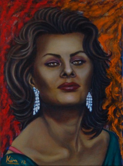 Oil Painting > Bella Donna > Sophia Loren